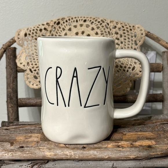 EUC RAE DUNN CRAZY CERAMIC MUG - Picture 1 of 7